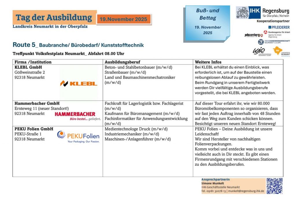 Tag der Ausbildung Route 5